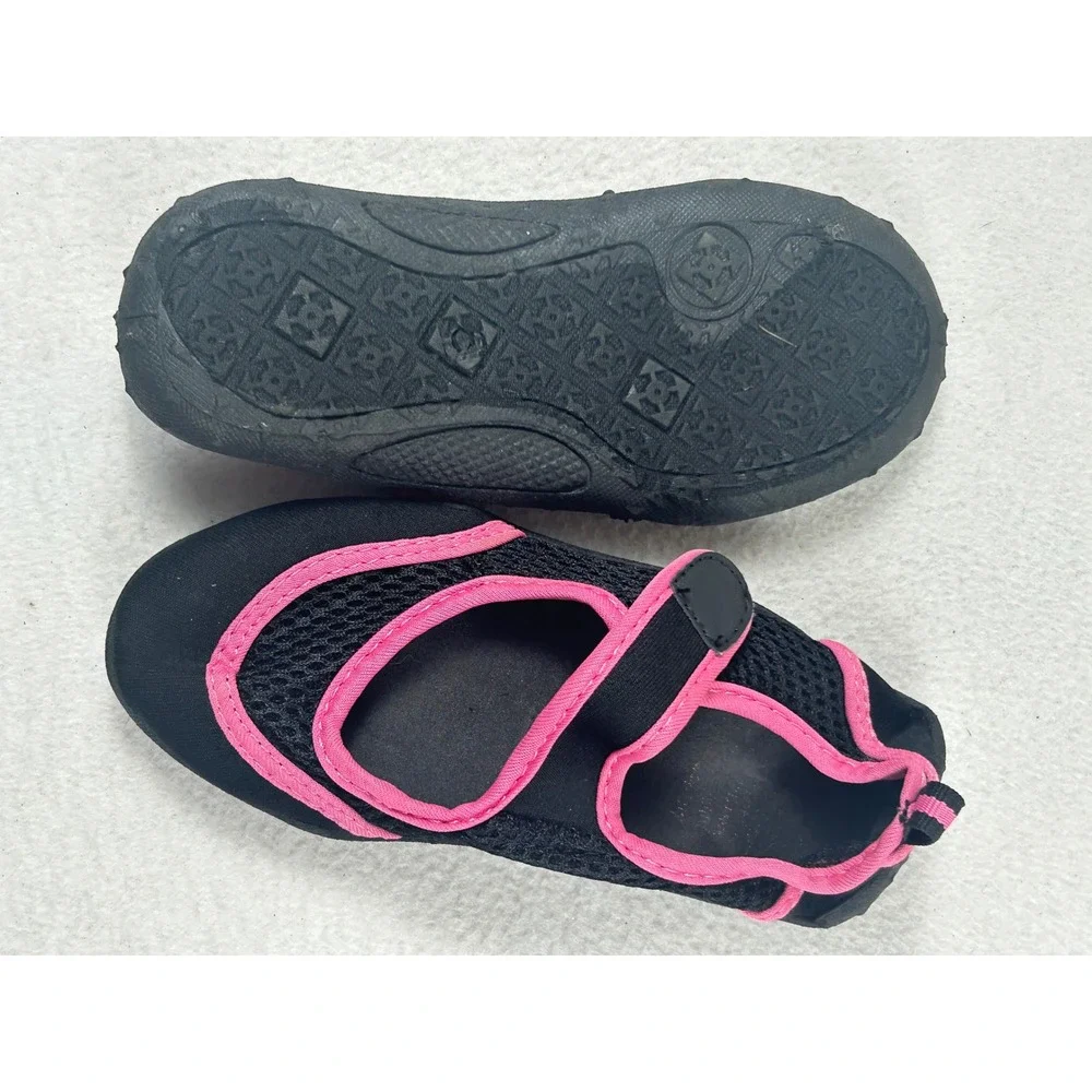 Unbranded Water Shoes Kids Size 12 Black Pink Gorpcore